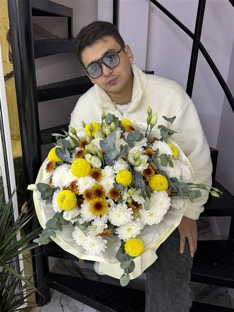 Солнечный букет с подсолнухами — купить букет с доставкой в Астане | Rose777 — фото 2
